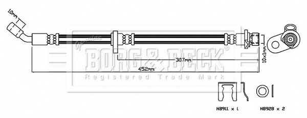 BORG & BECK Jarruletku BBH7437